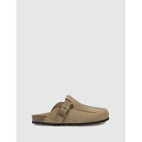 autenti zuecos zueco reguy taupe para mujer