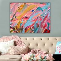 pintura decorativa lienzo 19741607970100 multicolor 70x100 cm