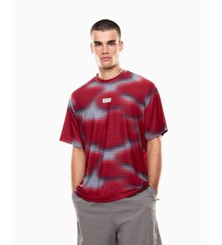 EA7 para hombre. 7M001371_AF17770 Camiseta Ventus7rojo (3XL), Casual, Poliéster, Manga corta