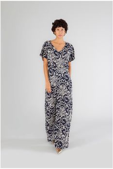 pantalón palazzo estampado marroquí multiblue arabesque 48