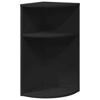 Mesa Auxiliar | Mesa De Apoyo Negro 29,6 X 29,6 X 60 Cm Madera De Ingeniería