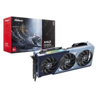 tarjeta grafica asrock rx 9070 xt 16gb gddr6 monster hunter wild azul