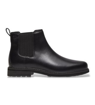 Timberland para hombre. TB0A42PGW021 Botines de piel Chelsea Stormbucks negro (43), Plano, Ninguno, Casual