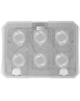 base de refrigeracion para portatiles mars gaming mnbc23w con soporte de moviltablet 6xfans white