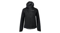 chaqueta de manga larga poc motion rain negro para mujer