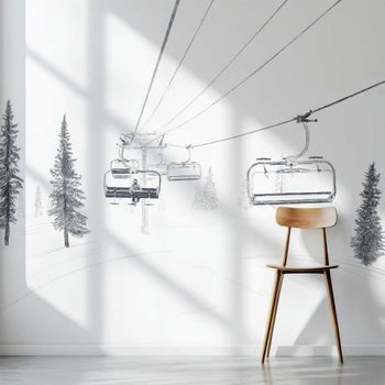 Papel pintado telesilla 312x270cm
