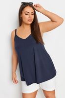 yours top canale azul marino de tirantes mujer curvy y tallas grandes yours