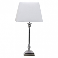 fabrilamp sobremesa percasol e27 cromo blanco