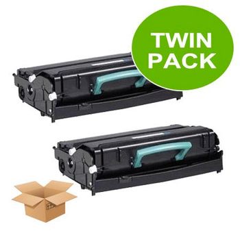 Compatible Multipack Dell 2330d Printer Toner Cartridges (2 Pack) -593-10334