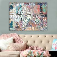 pintura decorativa lienzo 6537213170100 multicolor 70x100 cm