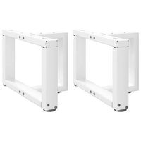 patas para mesa de centro en forma de t 2 unidades color blanco 50 x 25 x 30-31 cm acero vidaxl