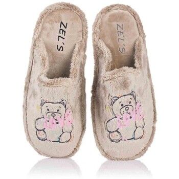 Zel's Pantuflas Zapatilla de casa - Oso para mujer