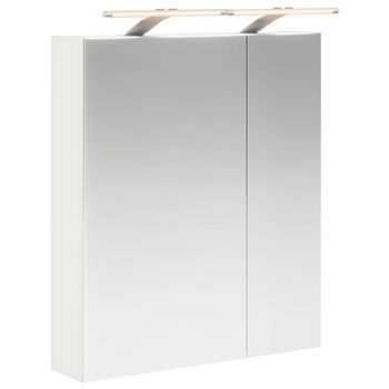 Armario Con Espejo De Baño | Mueble De Baño Con Estante 60 X 14,5 X 70 Cm