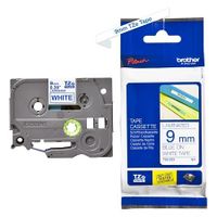 brother tze-223 original p-touch label tape  9mm x 8m blue on white