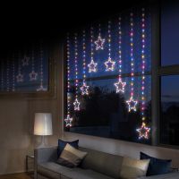 303 rainbow led star curtain light 12m x 12m