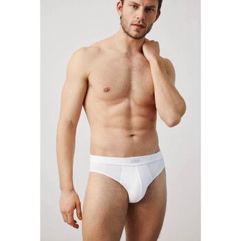 Ysabel Mora Calzoncillos Calzoncillos slip básicos algodón blanco para hombre
