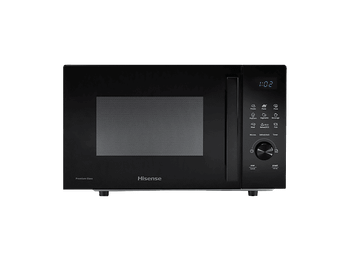 Microondas con grill - Hisense H23MOBSD1HG, 800W, 10 niveles, Control digital táctil, 23 l, Negro