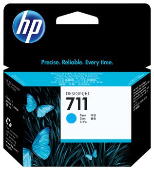 Cartucho de tinta original HP DesignJet 711 de 29 ml Cian