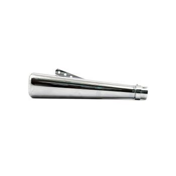 Silenciador de escape Oval cromado