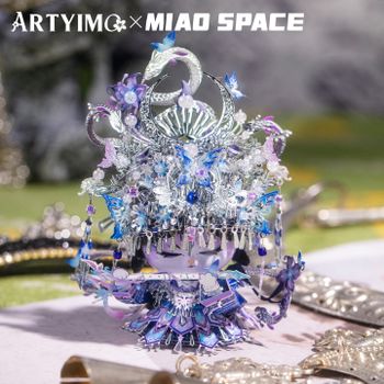 ARTYIMO X MIAO SPACEMiao - Rompecabezas Metálico 3D de Gato Étnico, Decoración de Escritorio Educativa, Alivio del Estrés, Regalo de Cumpleaños para Ella