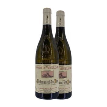 Domaine Du Vieux Lazaret Vino Blanco Blanc Châteauneuf-du-pape Crianza 75 Cl 13.5% Vol. (pack De 2 Unidades)