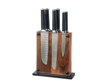 Bloque de cuchillos de cocina jona rauma - 7 piezas