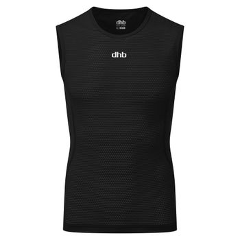 dhb Men's Lightweight Mesh Sleeveless Baselayer, Black