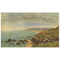 legendarte - cuadro lienzo impresion digital - la cote atlantique a benerville - eugene boudin - decoracion pared cm 50x80