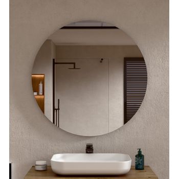 Espejo De Baño Redondo De Pared Ø 80 Cm Bellobath