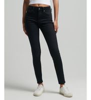 superdry para mujer w7010796a jeans pitillo de talle alto de algodon organico negro 2730 casual denim poliester sostenible