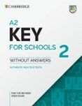 a2 key for schools 2 students book without answers