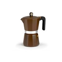 monix cream - cafetera italiana de aluminio tamano disponible para 6 9 12 tazas apta para cocina de gas vitroceramica induccion