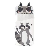 juego de funda nordica infantil mapache -  cama105 180x270
