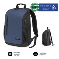 mochila subblim nomad xpand air padding azul 156 usb-c pet reciclado