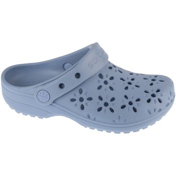 Crocs Zuecos Classic Floral Cut Out Clog Kids para niña