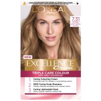 loreal paris excellence creme permanent hair dye various shades - 731 natural dark caramel blonde