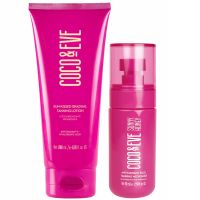 coco  eve face tanning micromist and sun-kissed gradual tanning lotion bundle