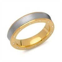 anillo de plata maciza 925 con engaste de circonitas