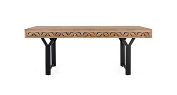 Mesa de comedor rectangular en madera de mango 200 cm
