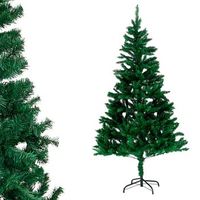 arbol de navidad artificial verde arbol de pvc ignifugo ramas abatibles 240 cm