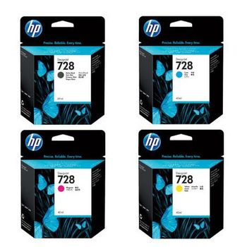 Original Multipack HP DesignJet T730 Printer Ink Cartridges (4 Pack) -F9J67A