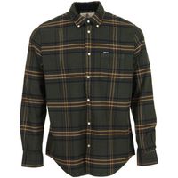 barbour camisa manga larga portdown tailored checked shirt para hombre