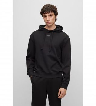 HUGO para hombre. 50486478 Sudadera Dapo negro (S), Casual, Algodón, Manga larga