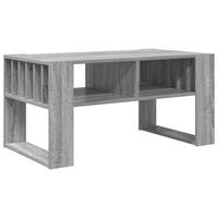 mesa de centro 92x495x45 cm madera - gris