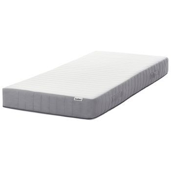 Colchón De Muelles Ensacados Con Asas Relleno De Espuma Viscoelástica Refrescante Firmeza Media Funda Extraíble 7 Zonas Acolchado 90 X 200 Cm Breez