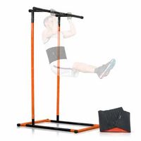 pack estacion de dominadas fitness faja deportiva efecto sauna y guia de ejercicios innovagoods