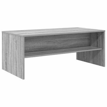 Mesa De Café Gris Sonoma 100 X 50 X 40 Cm Madera De Ingeniería Vidaxl
