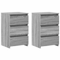mesitas de noche 2 uds contrachapado gris sonoma 40x35x625 cm vidaxl