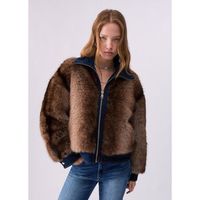 liu jo chaquetas cazadora en pelo sintetico para mujer