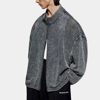 MKI MIYUKI ZOKU Woven Cotton Track Jacket - S